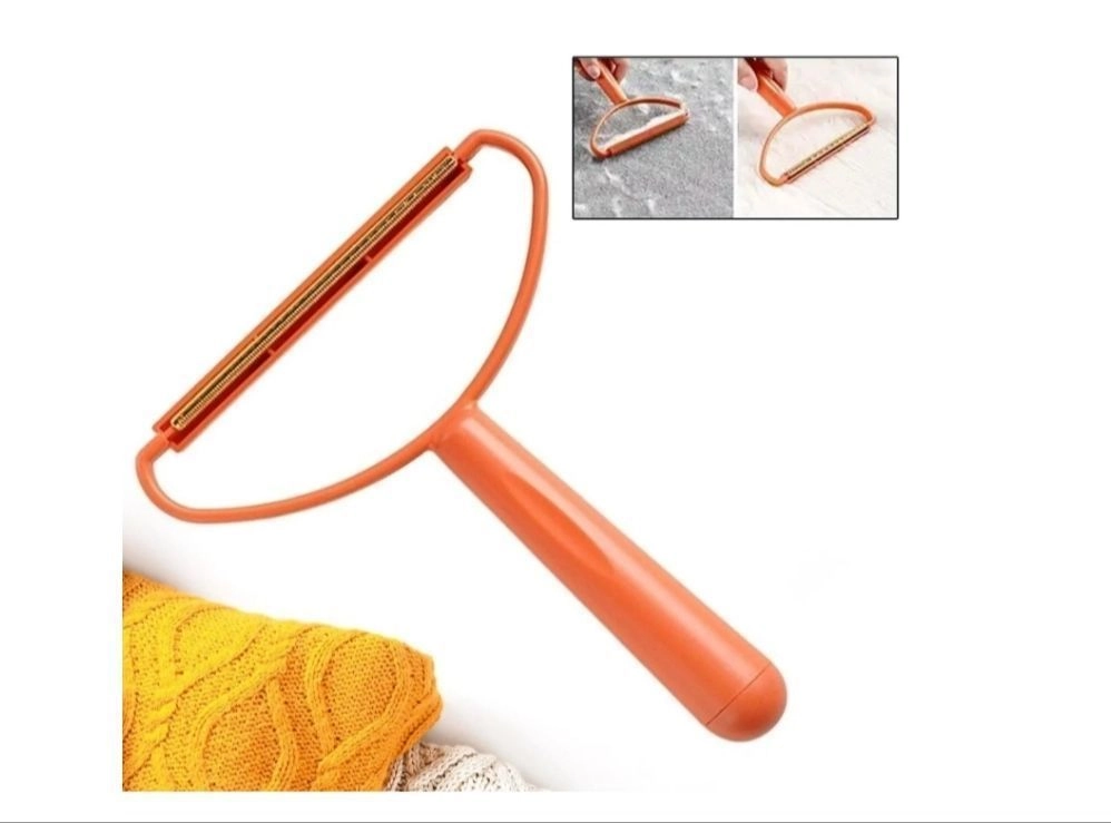 2-in-1 Portable Lint Remover with Sticky Roller & Fabric Brush | Reusable Pet Hair, Dust & Lint Remover for Clothes, Sweaters, Sofa, Carpet, Furniture & Upholstery (1 Pc) 4