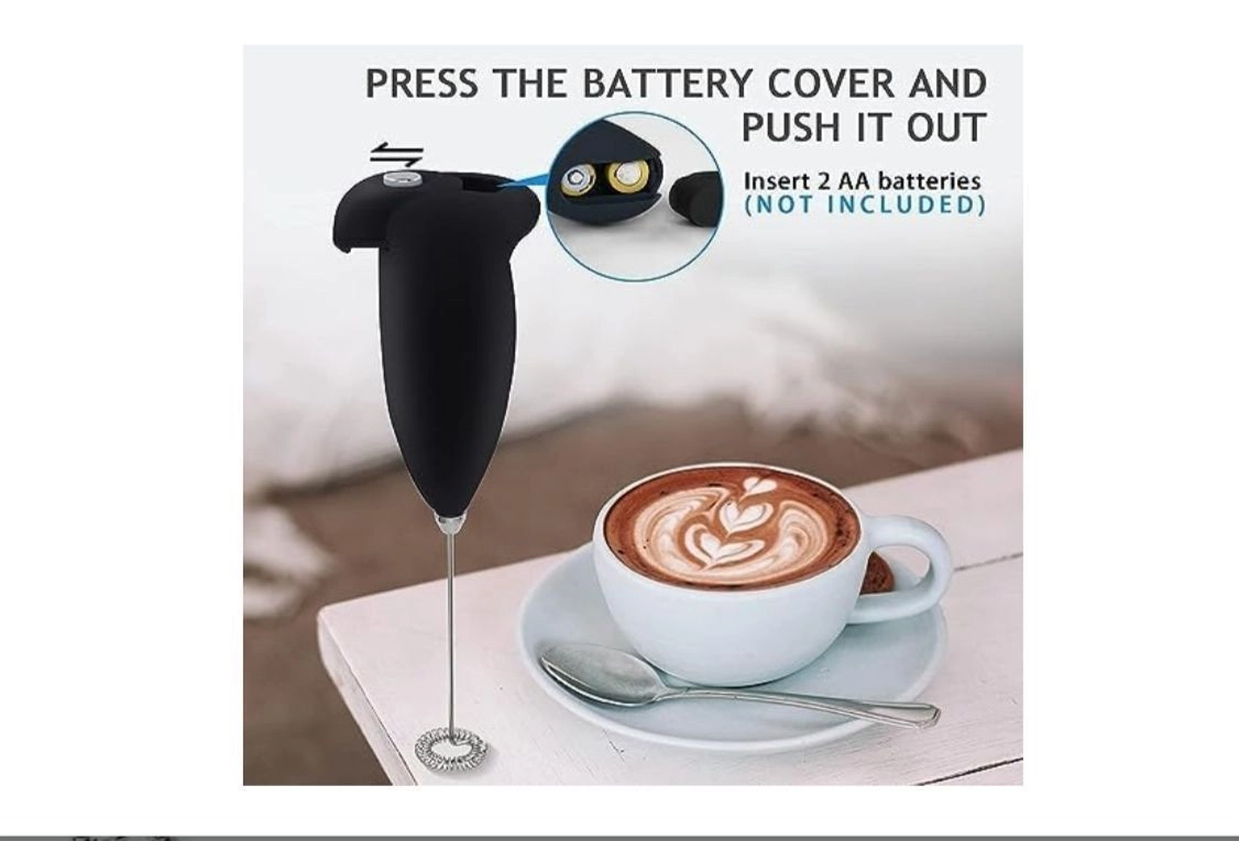 Milk Frother Electric Foam Maker Classic Hand Blender Mixer Froth Whisker Latte Maker For Milk, Coffee, Egg Beater, Cafe Latte, Espresso, Cappuccino(Multicolor). 4