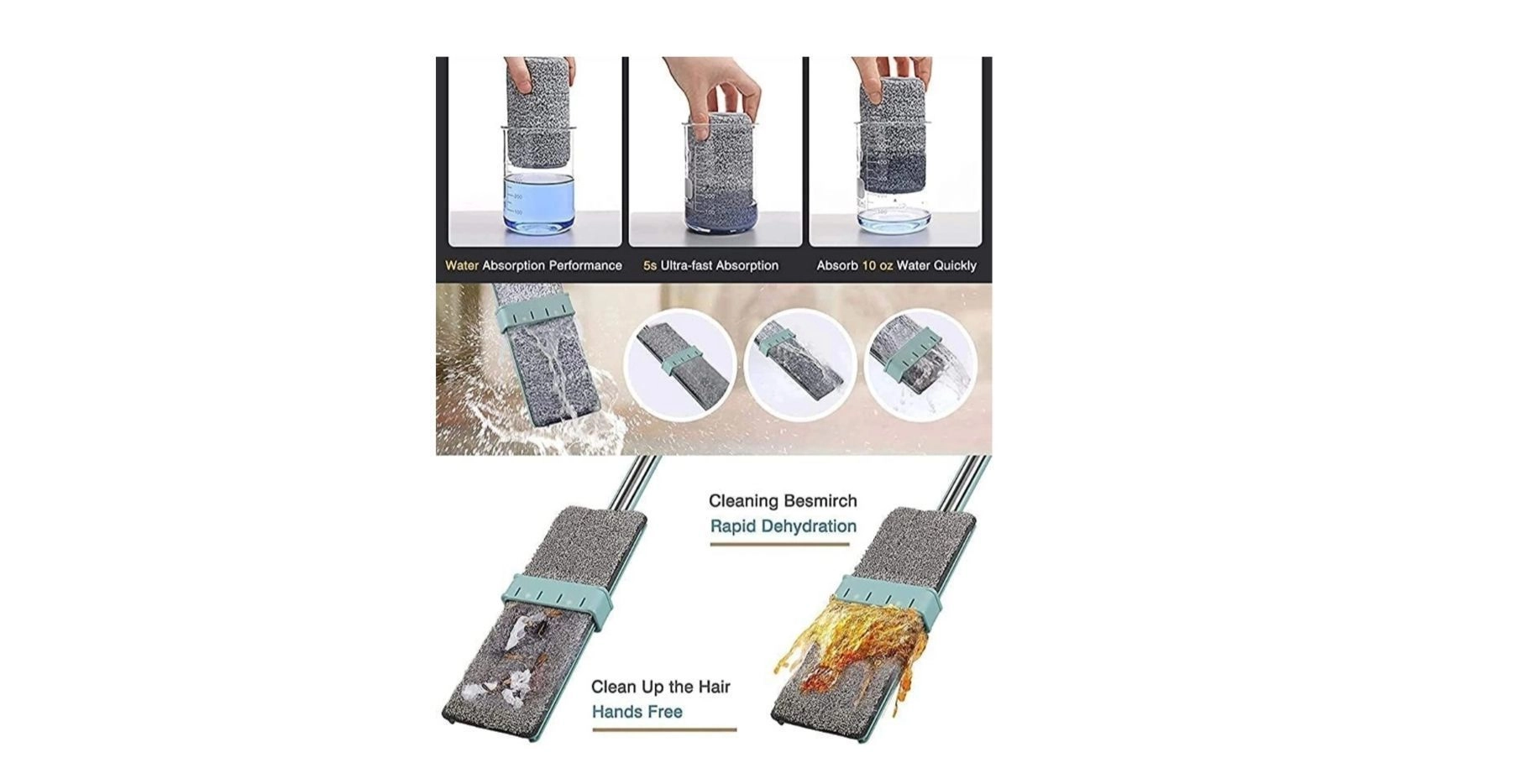 Bucket Flat Mop 5
