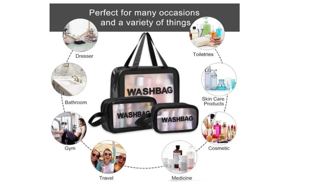 Wash Bags 3 pcs Set 4