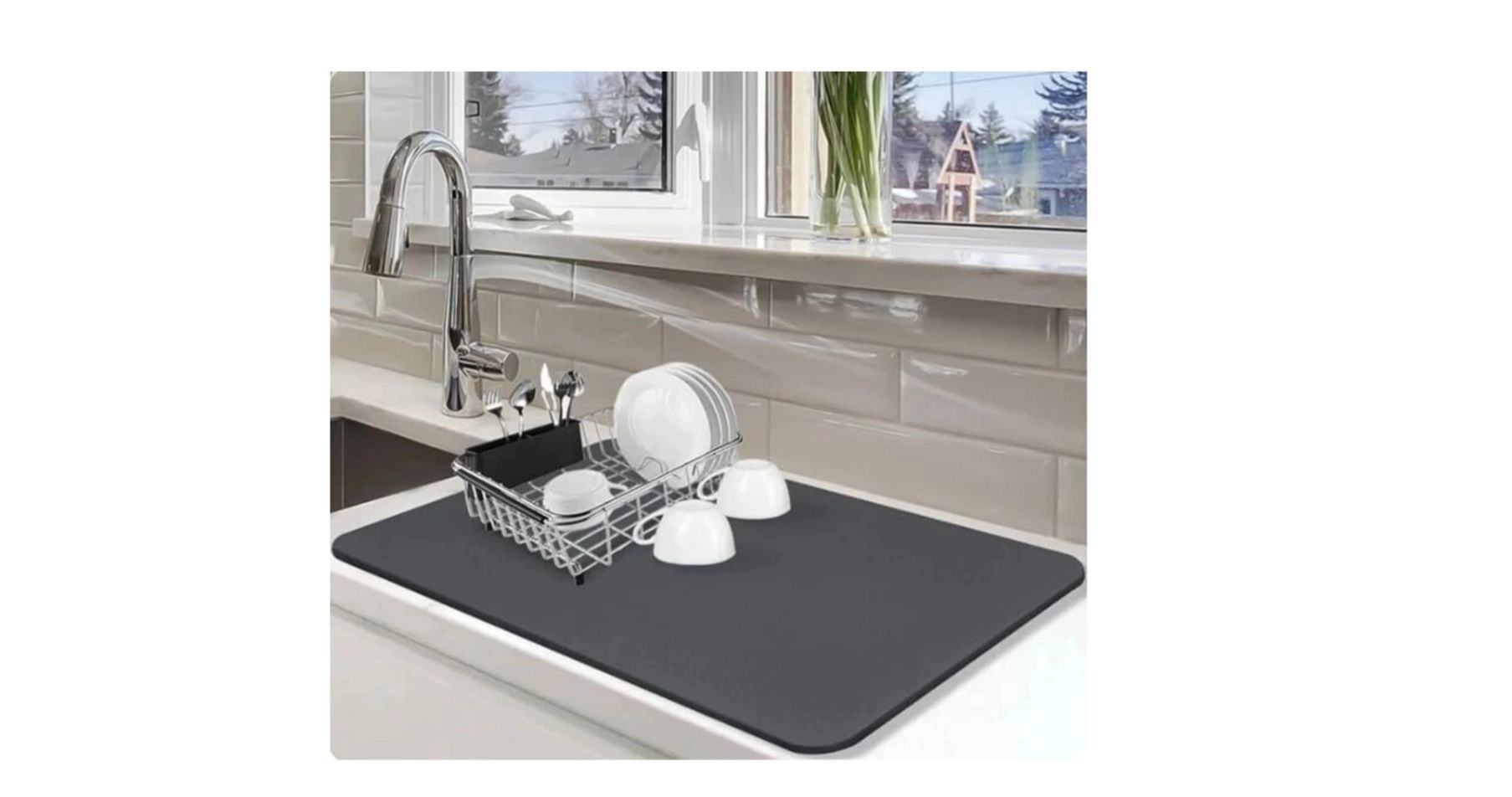 Dish Drying Mat for Kitchen 1