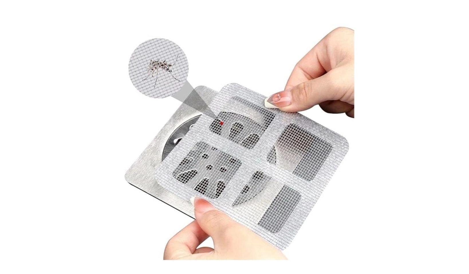 Disposable Shower Drain Cover Hair Catcher Mesh Stickers for Bathroom, Bathtub, Kitchen Floor Sink Strainer Filter 1