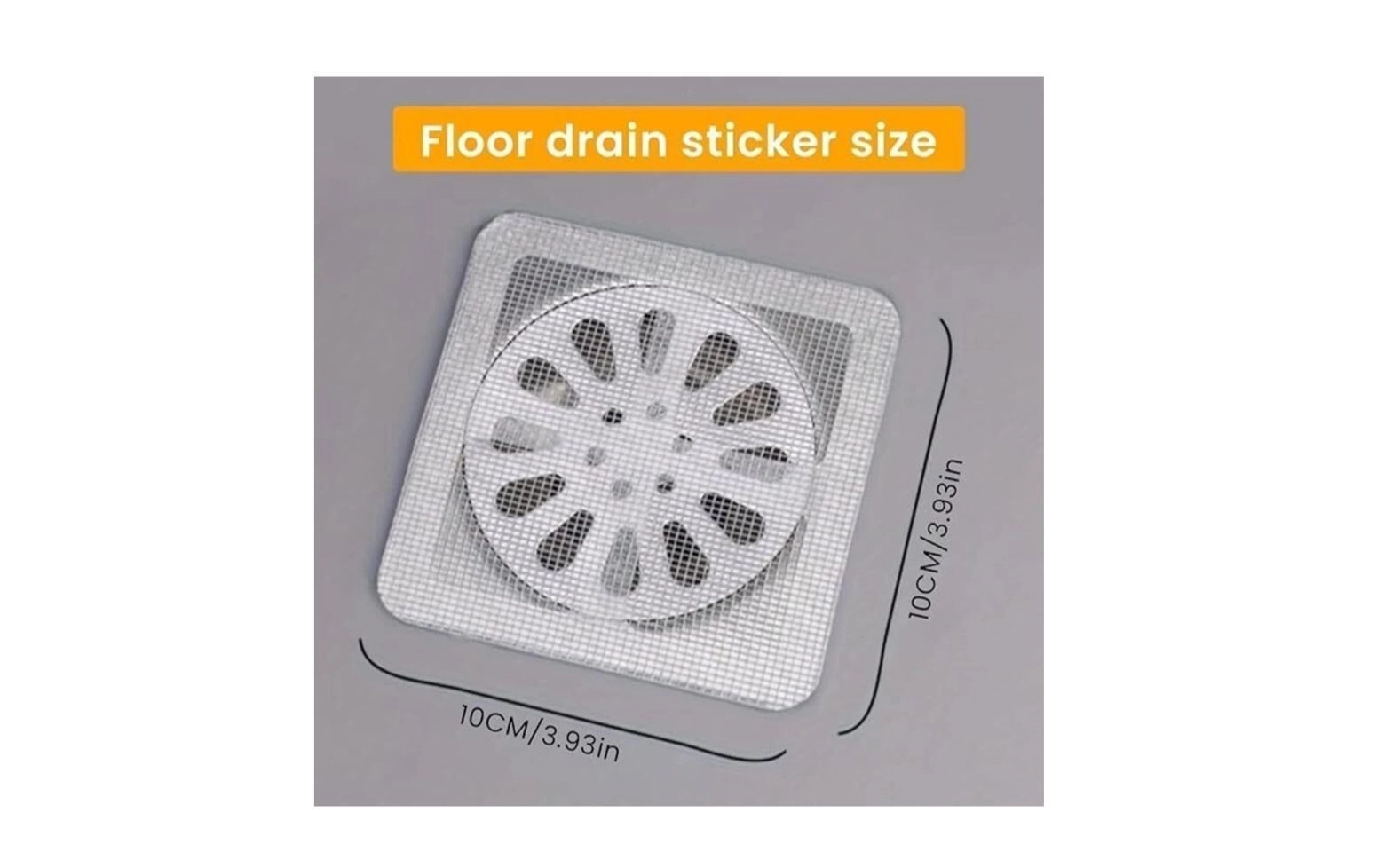 Disposable Shower Drain Cover Hair Catcher Mesh Stickers for Bathroom, Bathtub, Kitchen Floor Sink Strainer Filter 3