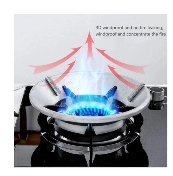Gas Saver Burner Stand Gas Burner Cover Gas Saver Jali Home Gas Stove Fire & Windproof Energy Saving Stand Gas Stove Stand Protector Max Gas Saviour 3