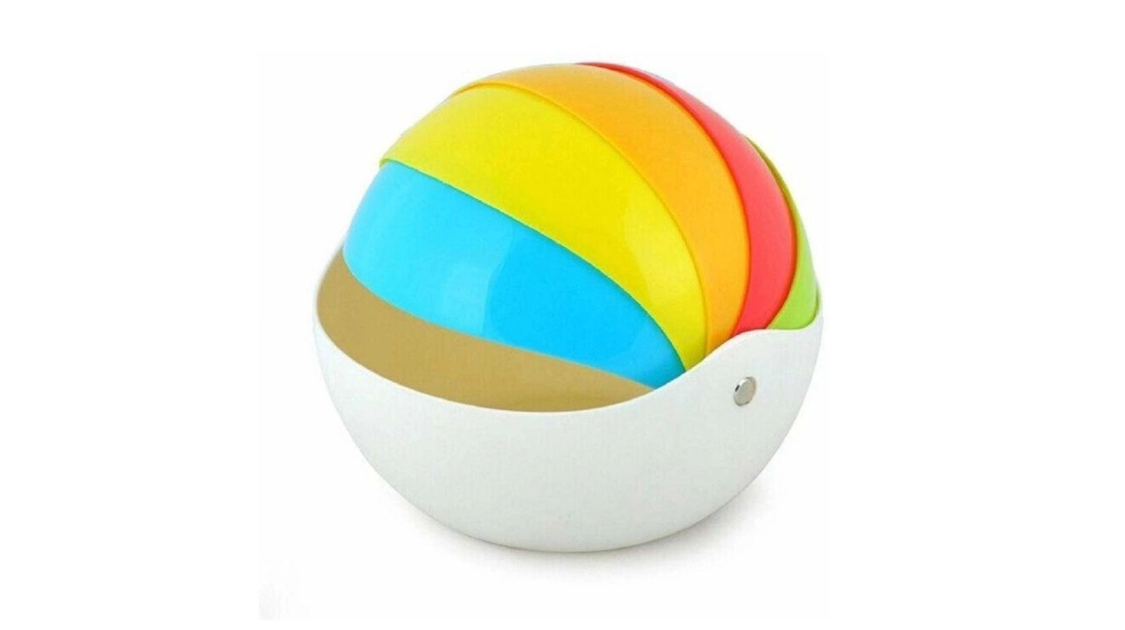 Moral_Multipurpose Dustproof Foldable Candy Box Folding Rainbow Candy Bowl Tissue Paper Fruit Storage Candy Box Dust Proof Folding Rainbow Box Candy Bowl Holder Box (1Pcs) 1
