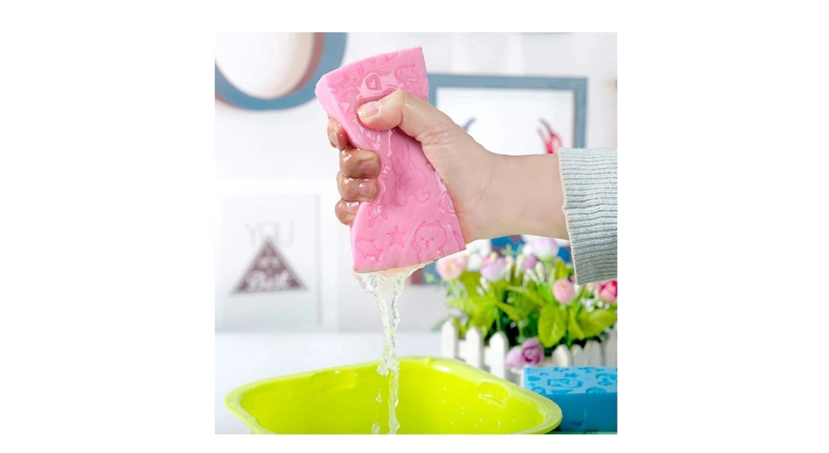 Super Soft Bath Sponge Scrubber for Kids & Babies - Gentle Cleaning, Exfoliating, and Dead Skin Removal- Perfect for Men and Women (Multicolored)
