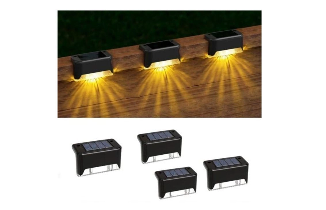 Solar Light Outdoor Garden Home Waterproof Stair Deck Pool Patio Fence Gate Yard Floor Step Railing Window Balcony Sunlight Pathway 1