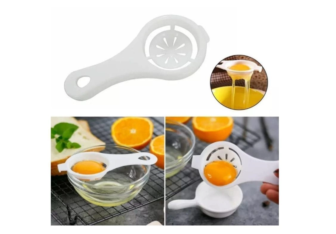 Egg Yolk Separator, Egg White Yolk Filter Separator, Egg Strainer Spoon Filter Egg Divider 1