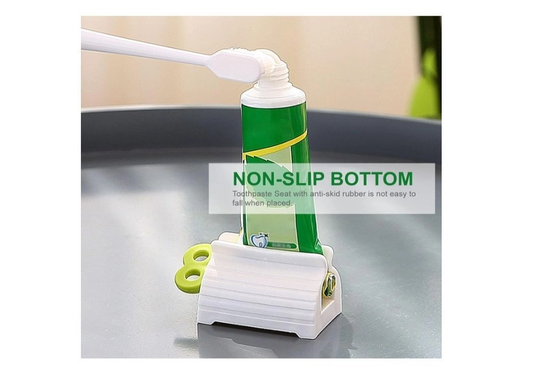 Rolling Tube Toothpaste Squeezer Manual Rotate Toothpaste Seat Holder Stand for Bathroom and Personal Care-Pack of-6 pcs 4