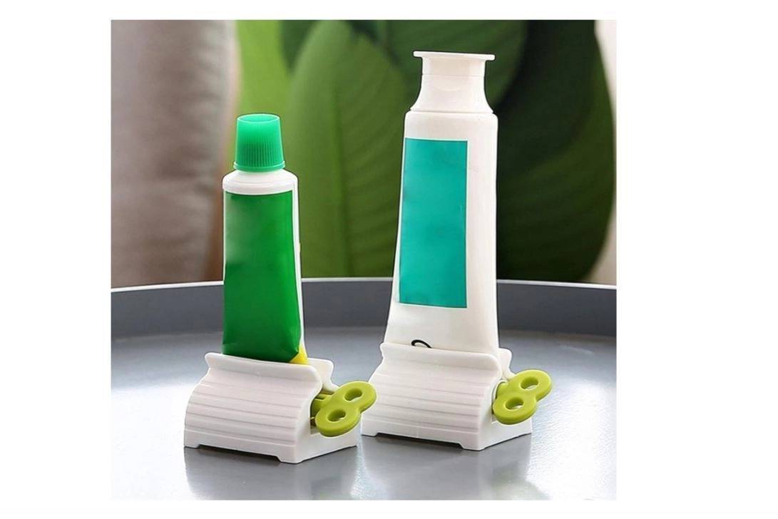 Rolling Tube Toothpaste Squeezer Manual Rotate Toothpaste Seat Holder Stand for Bathroom and Personal Care-Pack of-6 pcs 5