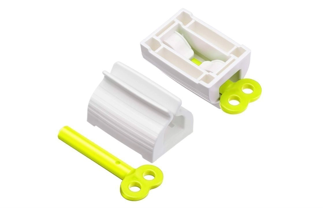 Rolling Tube Toothpaste Squeezer Manual Rotate Toothpaste Seat Holder Stand for Bathroom and Personal Care-Pack of-6 pcs 7