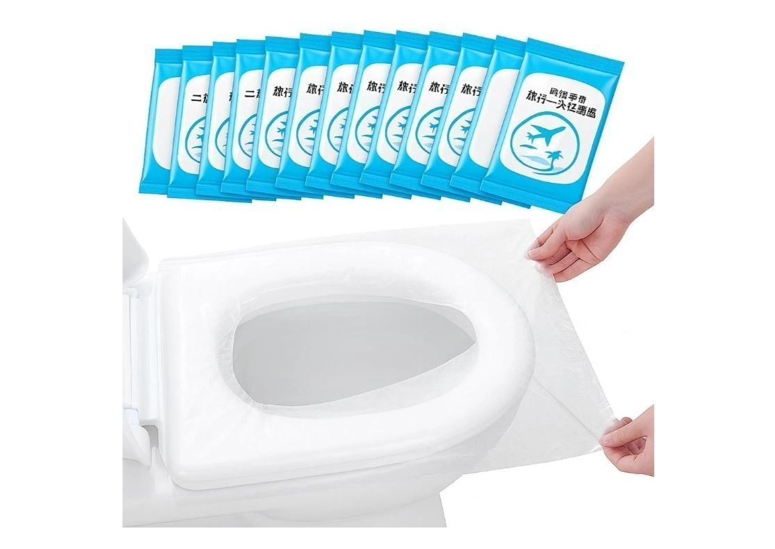 Toilet Seat Covers - 20 Sheets | No Direct Contact with Unhygienic Seats | Easy To Dispose | Nature Friendly | Must Have for Women and Men (20) 1