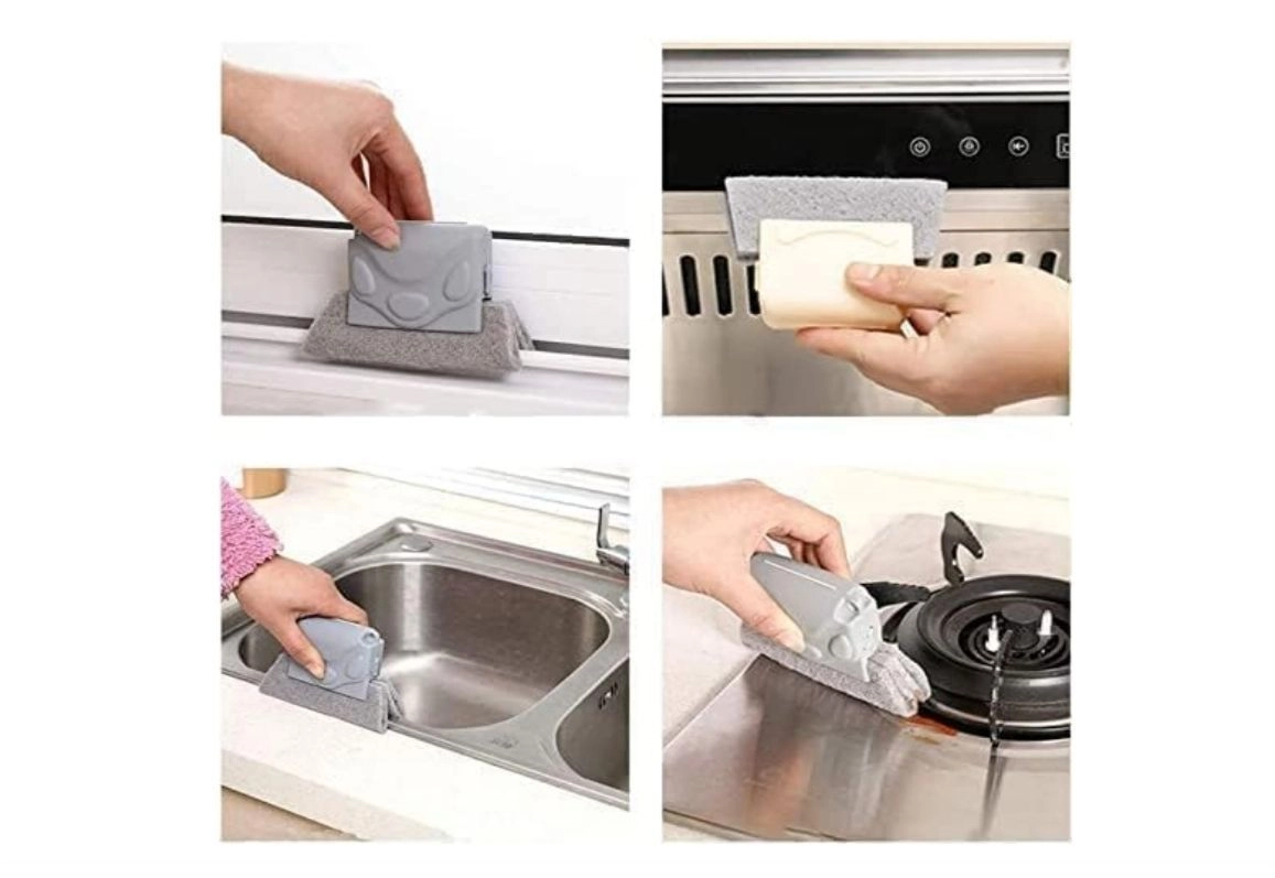 OG Product Magic Window Cleaning Brush,Window Track Cleaning Tools,Groove Gap Corner Crevice Cleaner,Quickly Clean All Window Slides and Gaps,Sliding Door, Shutter, Air Conditioner 3