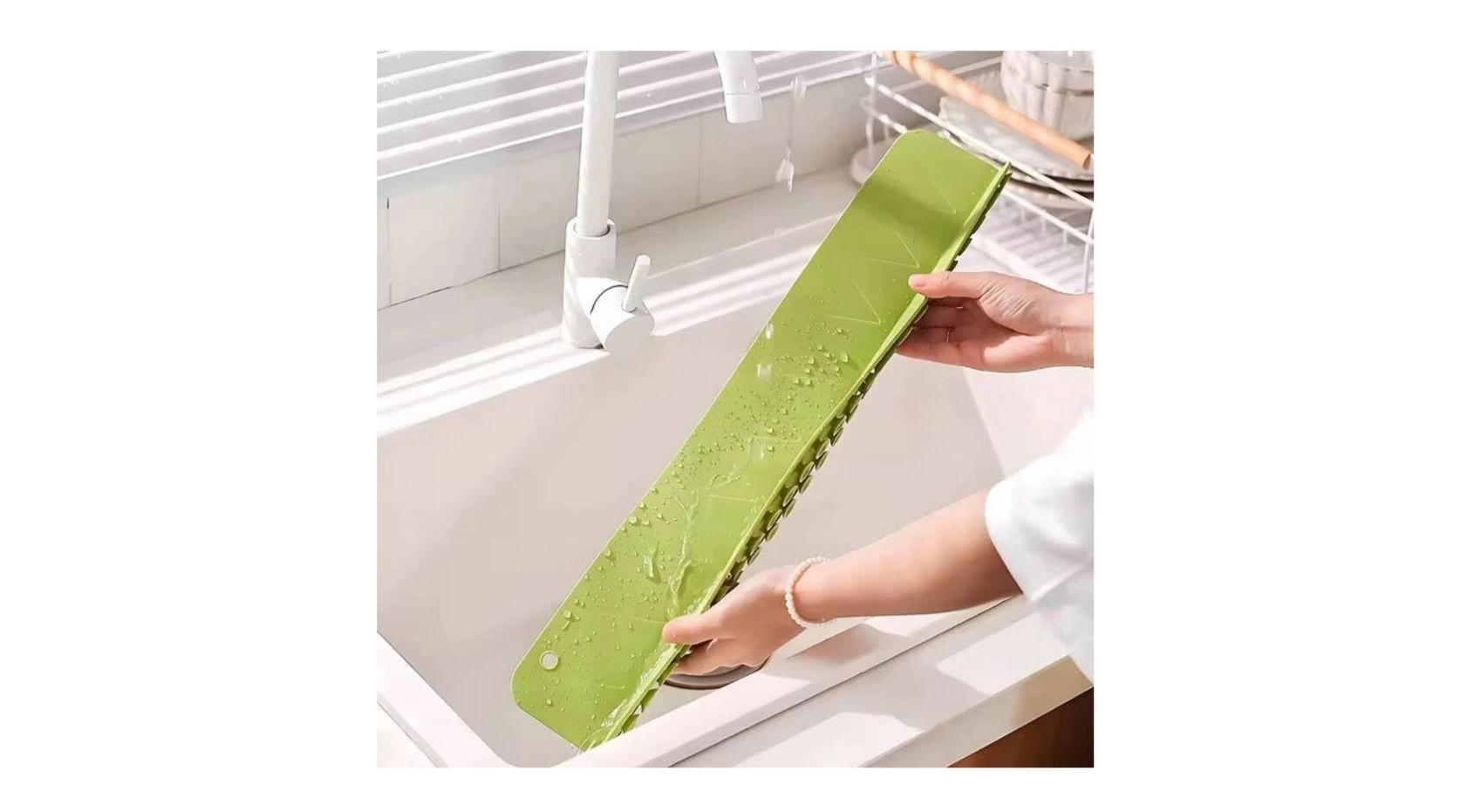 Sink Anti-Splash Baffle | Kitchen Sink Water Splash Guard Silicone | Splash Guard Kitchen Sink | Kitchen Tools & Accessories | Countertop Silicone Suction Cup 2