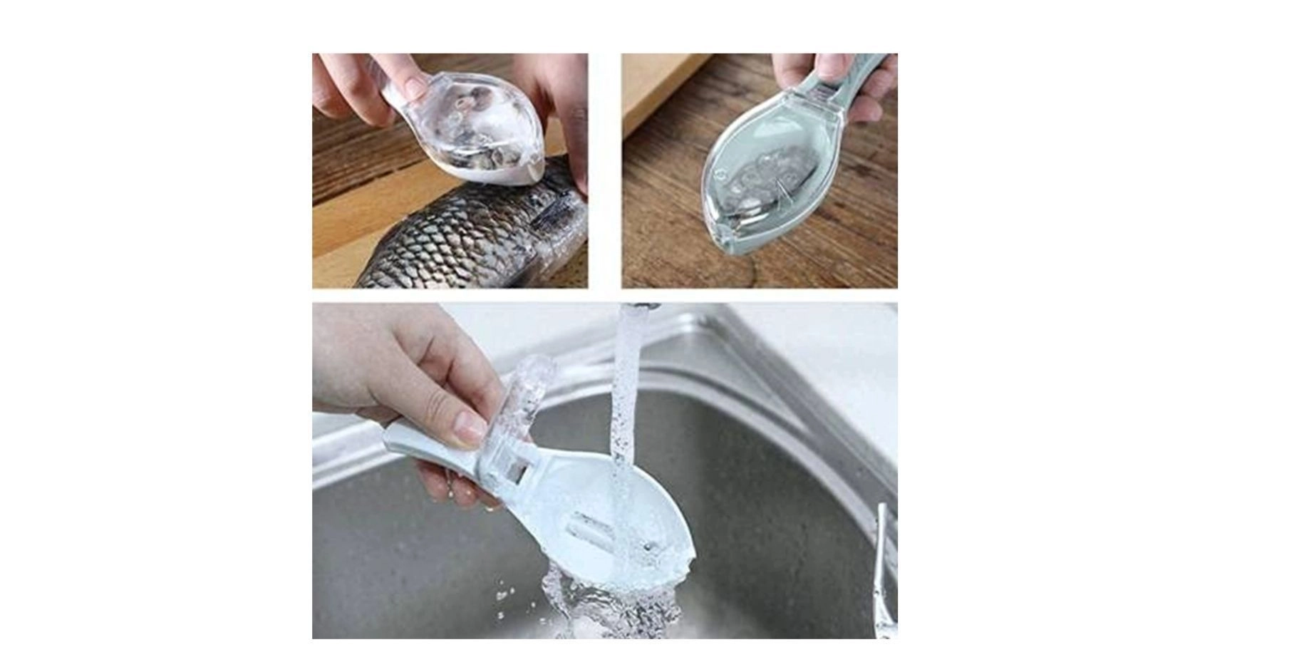 Fish Skin Scale Scraper Peeler Fish Tools Kitchen Gadget 2
