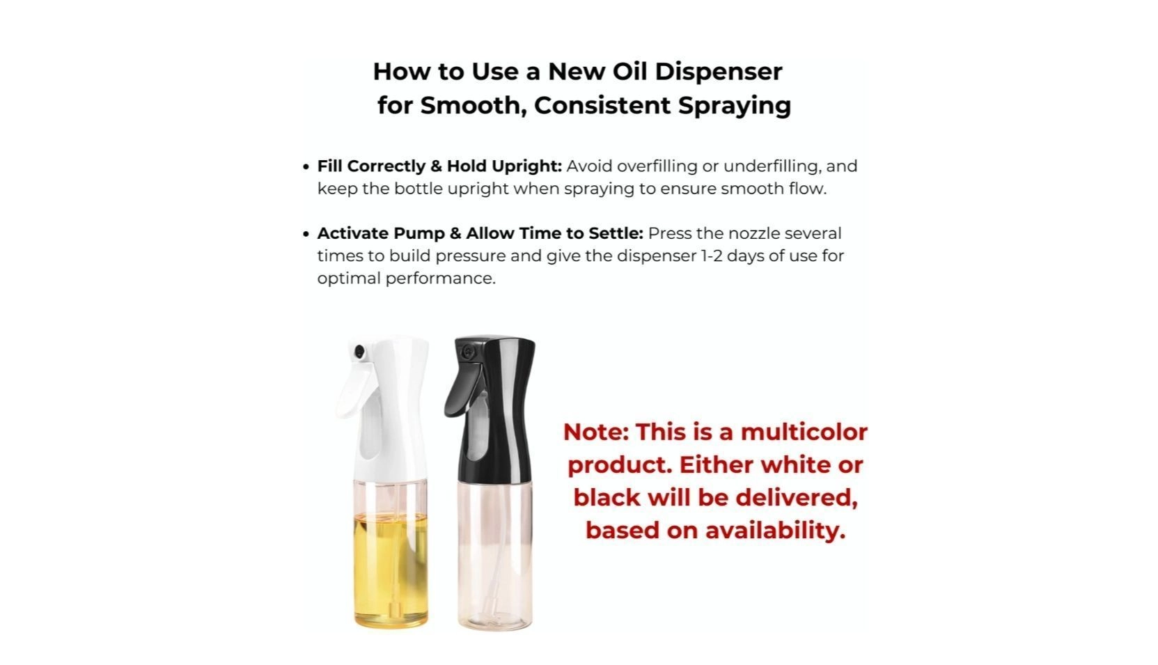 Oil Sprayer for Cooking, 220ml Glass Oil Dispenser Bottle Spray Mister, Refillable Food Grade Oil Vinegar Spritzer Sprayer Bottles for Kitchen,Air Fryer,Salad,Baking 5