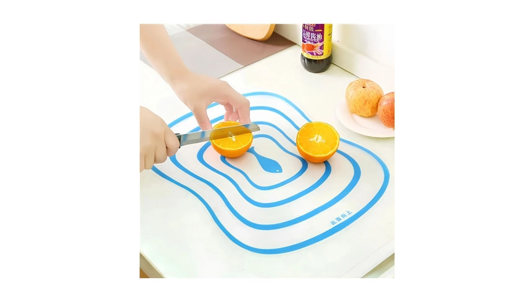 Plastic Cutting Board Mats for Vegetable & Fruits | Non-Slip Frosted Kitchen Transparent Chopping Board 1