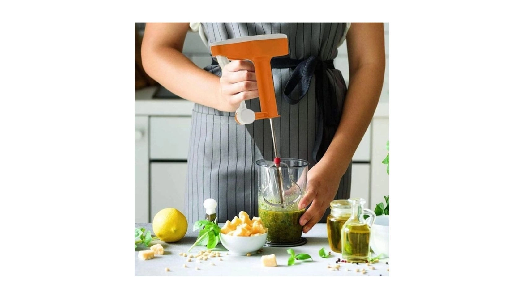 Manual Hand Blender with Heavy-Duty Stainless Steel Beater for Lassi, Buttermilk, Cream, Eggs & Batter Mixing, Easy Grip Handle 2