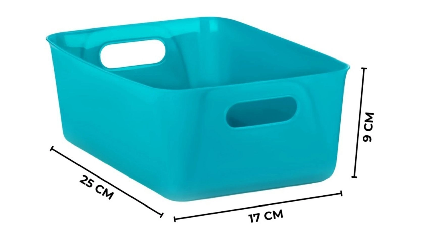 Plastic Storage Basket Multipurpose Colorful for Kitchen & Home Organiser Box for Wardrobe, Fruits Vegetables, Toys, Stationary items (26 x 16.5 x 9 cm) (Pack of 3 Piece Set)