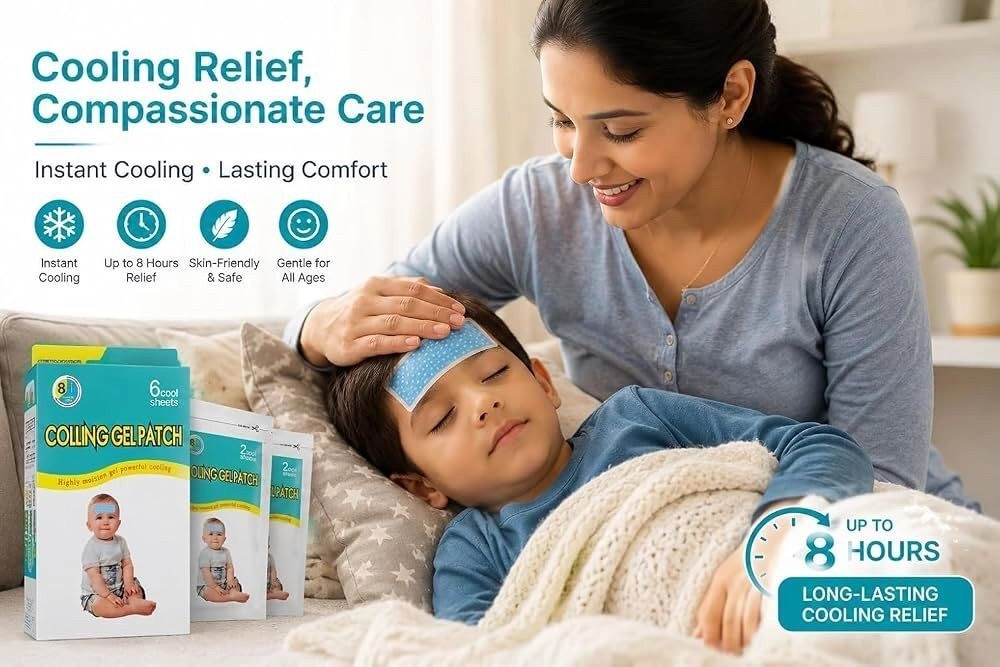 Cooling Gel Patch for Fever Relief 5