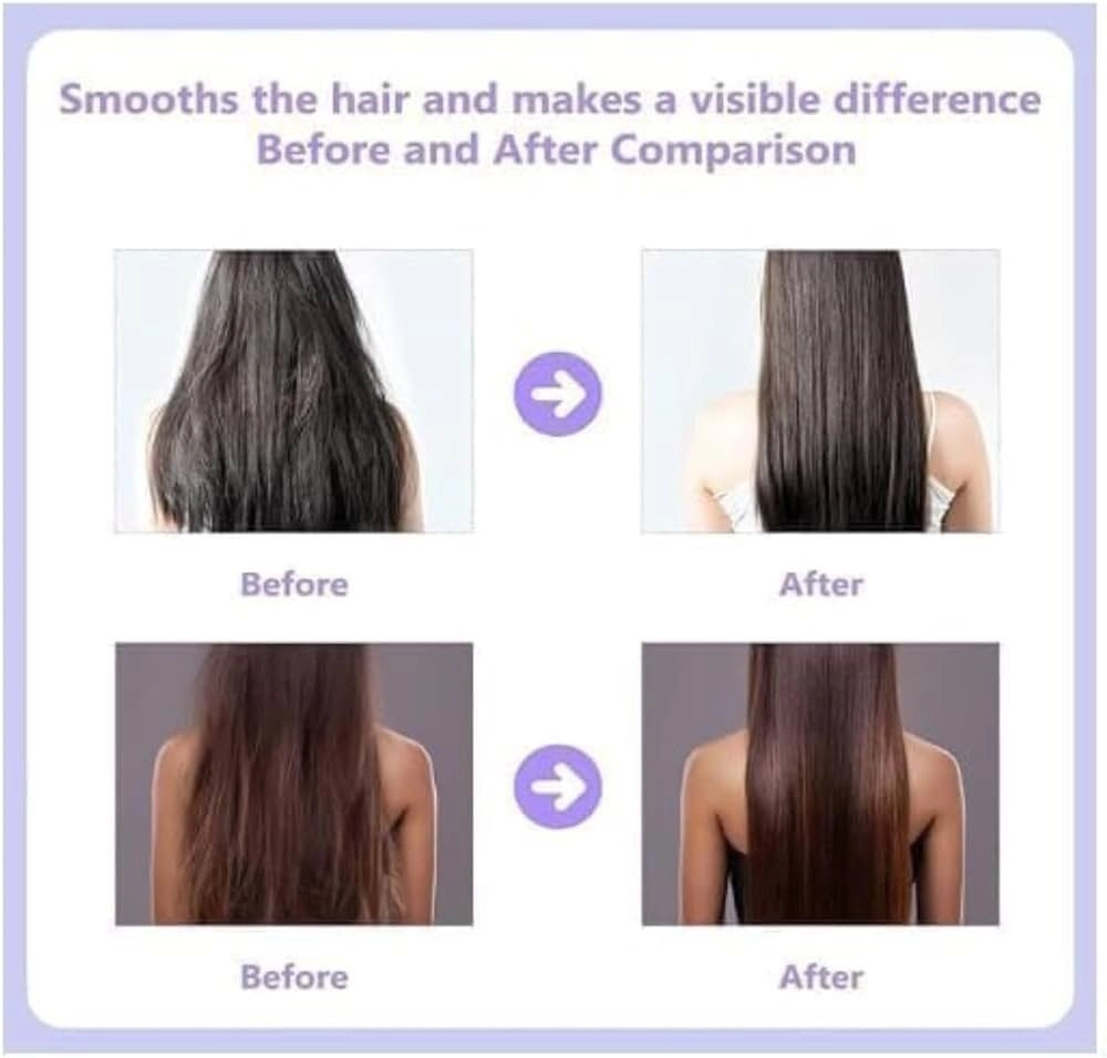 Hair Straightening Comb – Mini Electric Styling Brush for Curl & Straighten 3