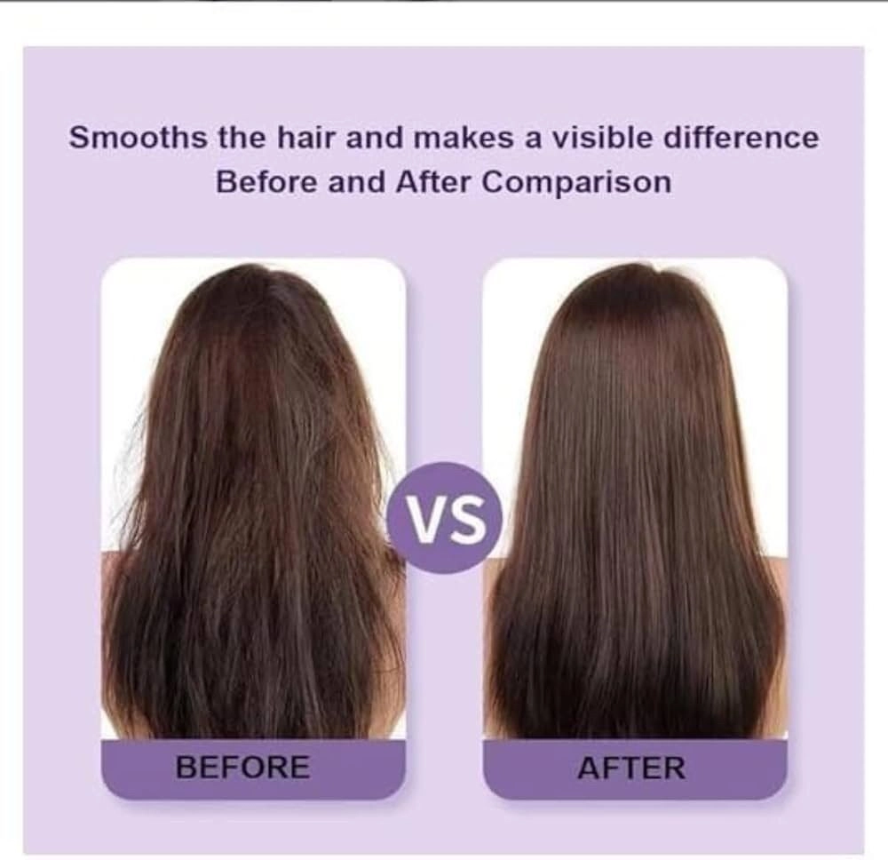 Hair Straightening Comb – Mini Electric Styling Brush for Curl & Straighten 8