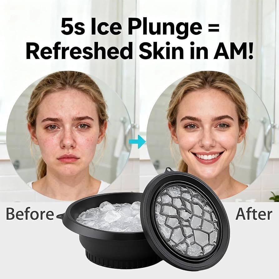 Silicone Face Bowl for Ice with Built-in Icetray 3