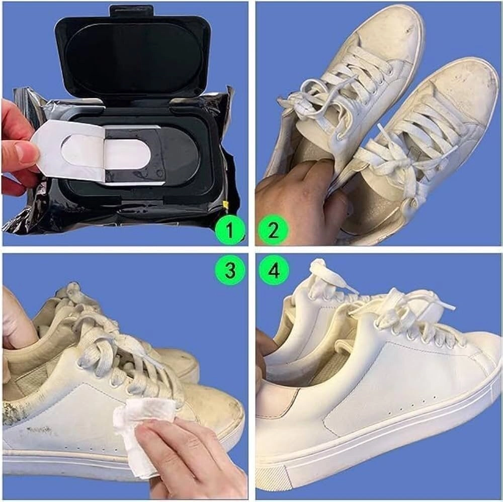 Shoe Cleaning Wipes – Instant Shine & Stain Removal