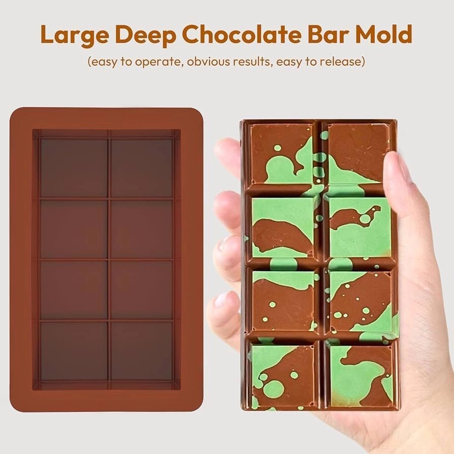 MoldBerry Deep Silicone Chocolate Bar Mold