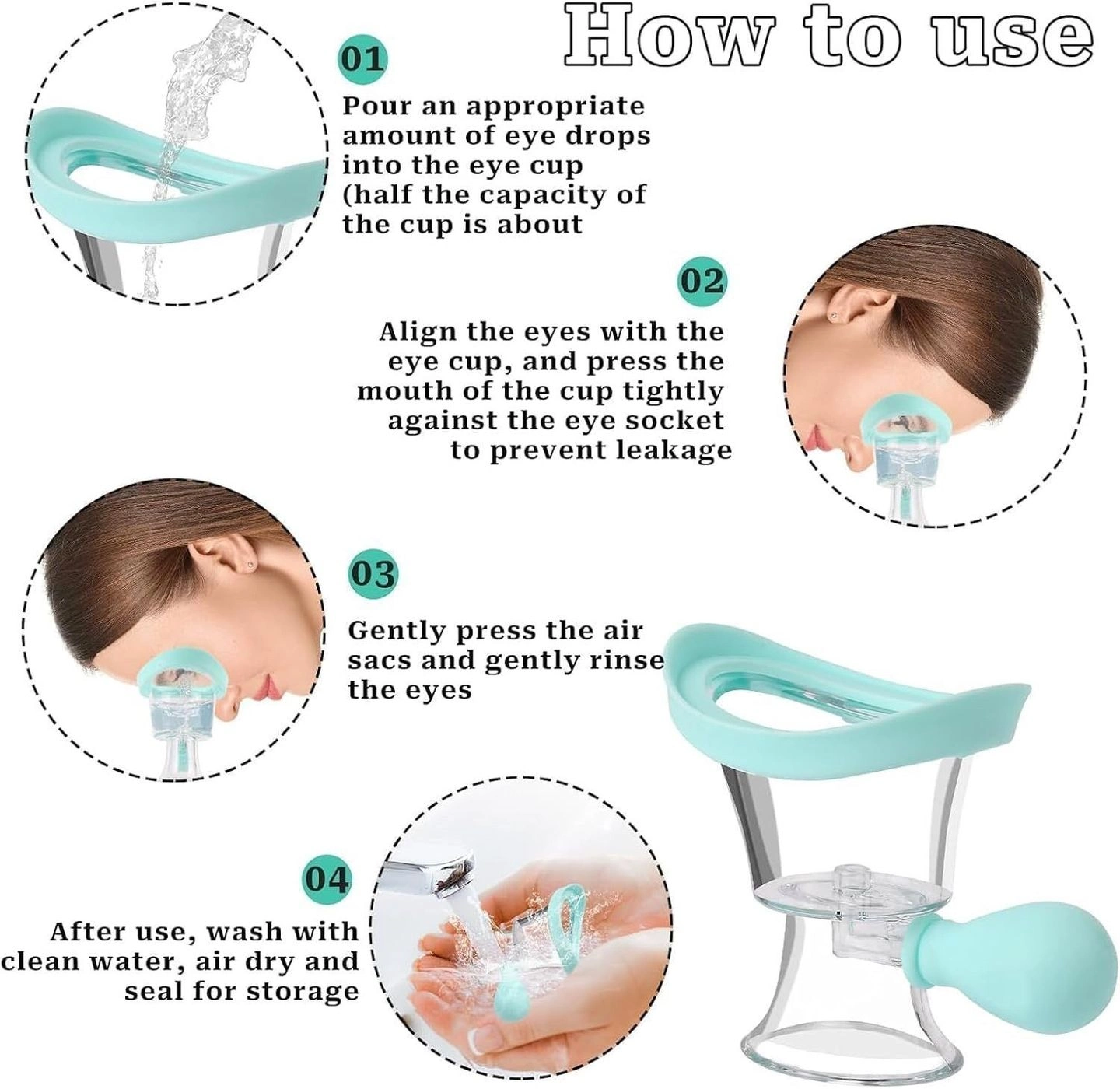 Eye Wash Cup – Reusable Eye Bath Cup for Gentle Eye Rinsing, Portable Eye Cleansing Cup for Daily Eye Care and Hygiene 3