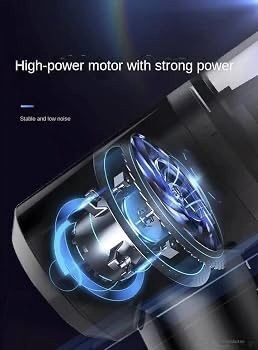 Dust Collection/Lighting 2 In 1 HEPA Filter Car Vacuum Cleaner 120W High-Power Handheld Wireless Vacuum Cleaner Home Car Dual-Use Portable Usb Rechargeable Set Of 1 Black 3