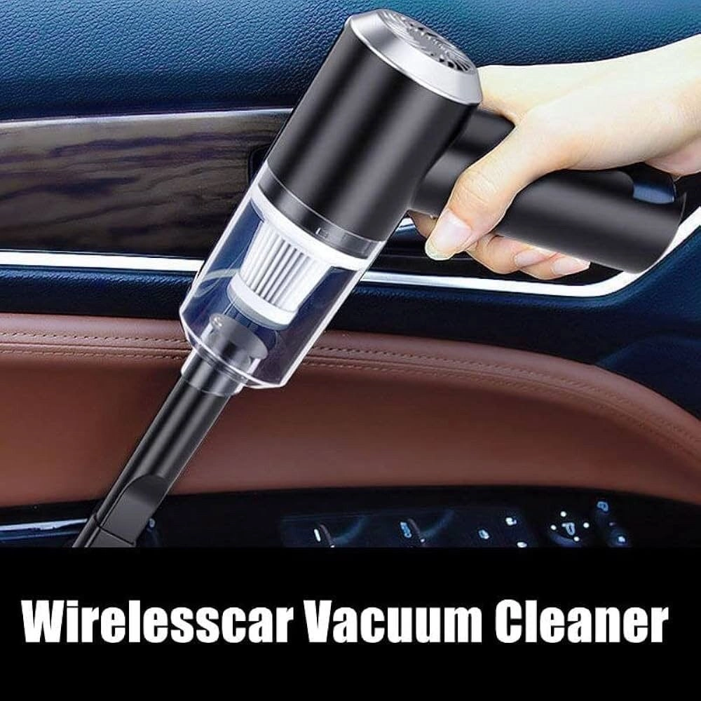Dust Collection/Lighting 2 In 1 HEPA Filter Car Vacuum Cleaner 120W High-Power Handheld Wireless Vacuum Cleaner Home Car Dual-Use Portable Usb Rechargeable Set Of 1 Black 4