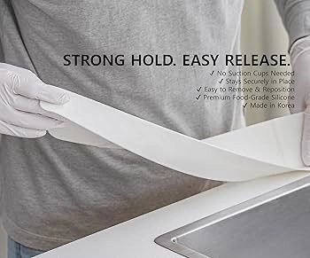 (30cm) Premium Kitchen Sink Silicone Water Splash Guard Size Upgrade 30" and new Package - NO Suction Cups, Ultra Wide 30" 6