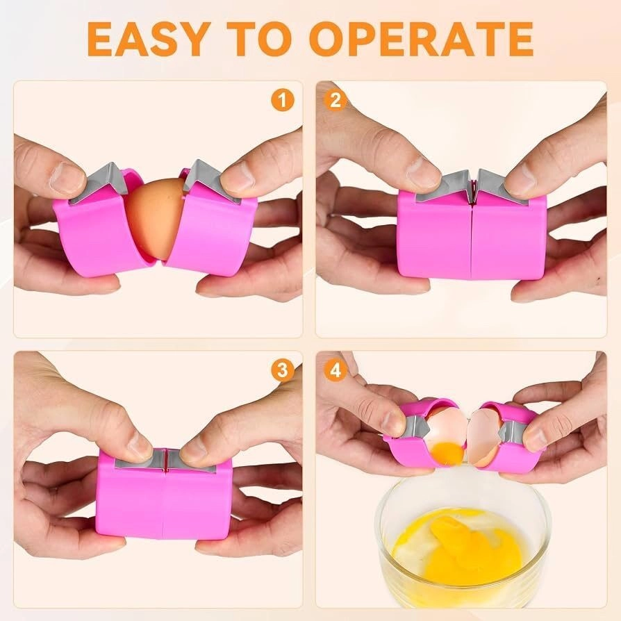 Egg Topper Cutter Tool Egg Cracker Tool Egg Shell OpenerHard Boiled Egg Peeler Egg Cracker Tool For Eggs 8