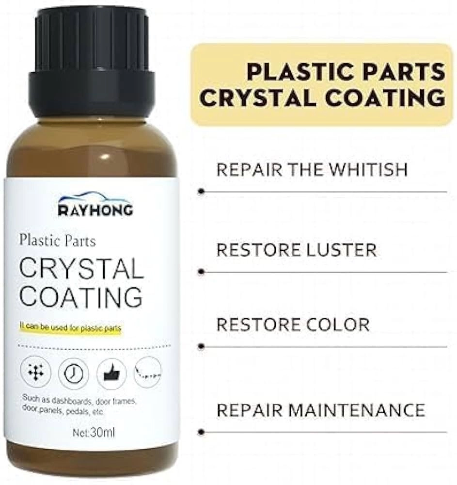 30ml Crystal Coating for Car & Bike Plastic Parts 3