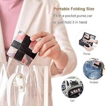 Unisex Folding Supermarket Shopping Bag with Zipper | Nylon Waterproof Travel Luggage Bag Portable Foldable Shopping Bag | Multiuse Grocery Shoulder Handbag Travel Bag 3