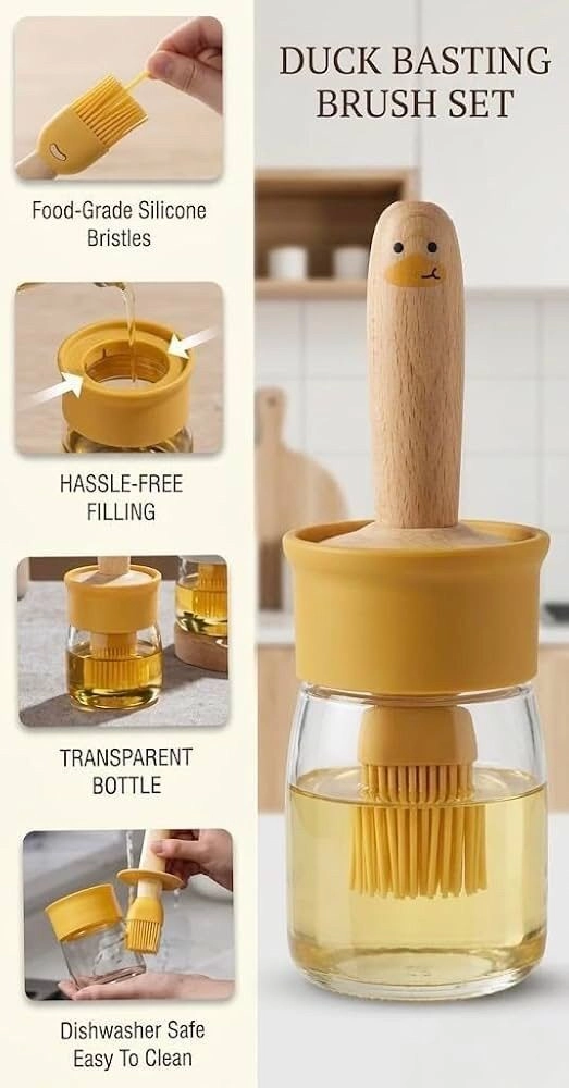 Creative Duck Shaped Oil Dispenser Transparent 5