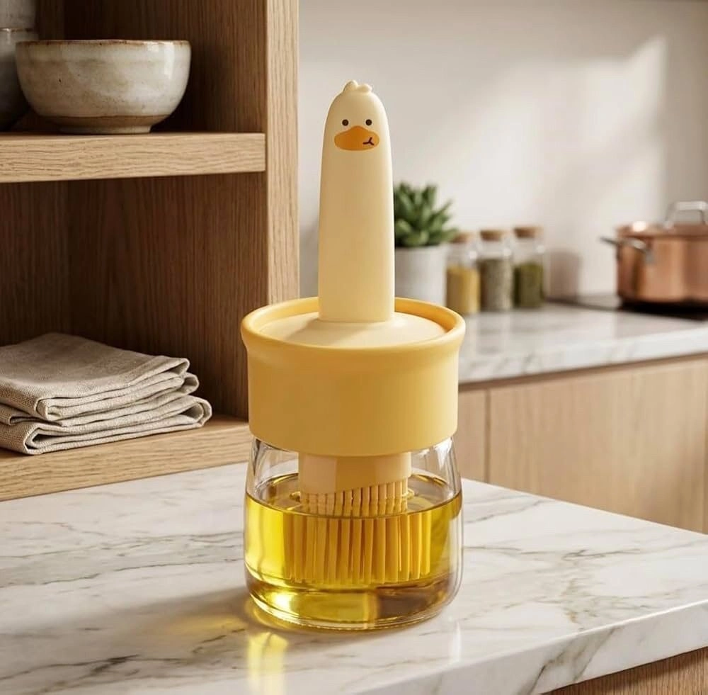Creative Duck Shaped Oil Dispenser Transparent 6