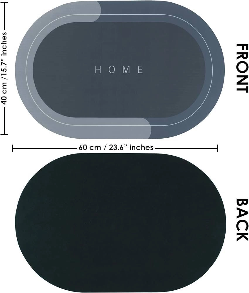 Anti-Slip Bathroom Floor Mat for Home Quick Dry Water Absorbent Bath Mat Soft Non-Skid Washable Bathroom Rug for Shower Wash Basin & Toilet Area 3