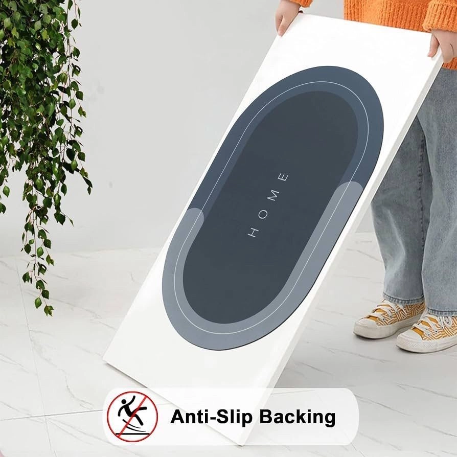 Anti-Slip Bathroom Floor Mat for Home Quick Dry Water Absorbent Bath Mat Soft Non-Skid Washable Bathroom Rug for Shower Wash Basin & Toilet Area 5