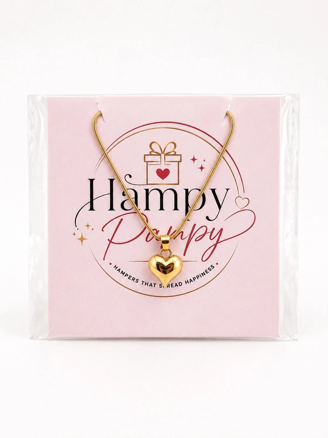 Gold Heart shape  chain