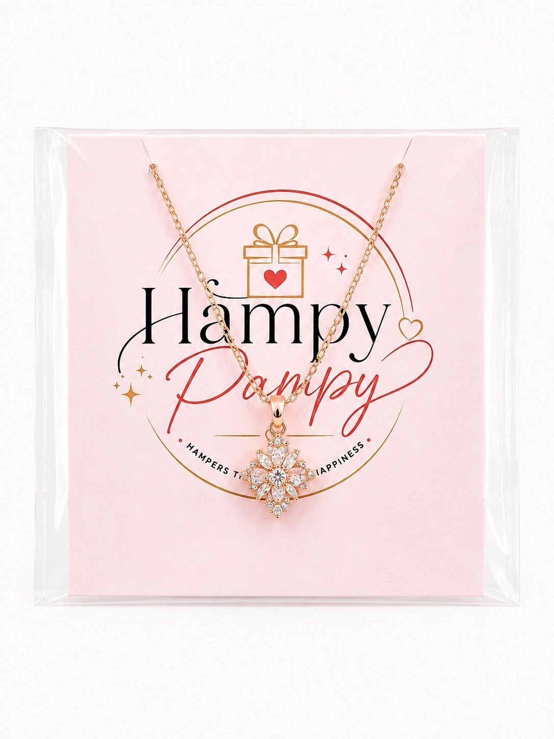Rosé Petal Charm Necklace