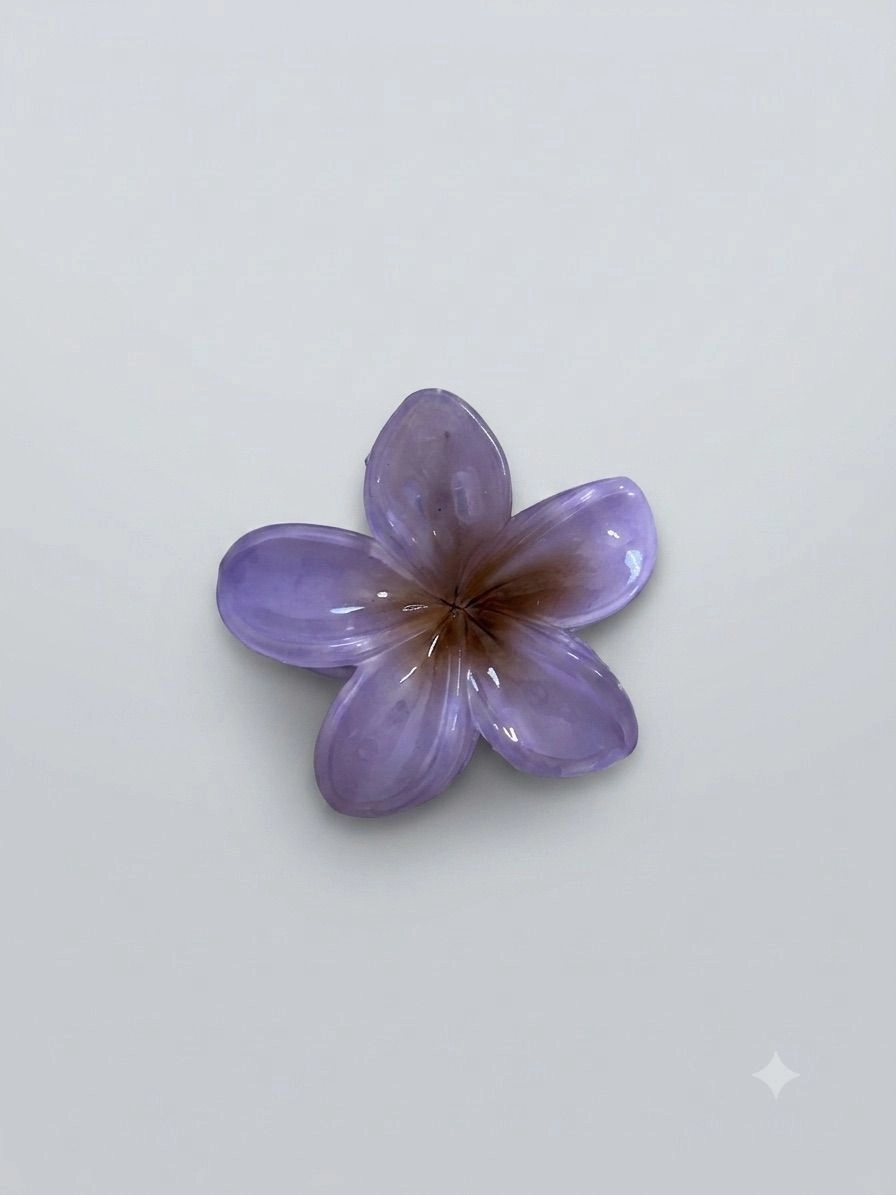 Daisy Lavender medium claw clip