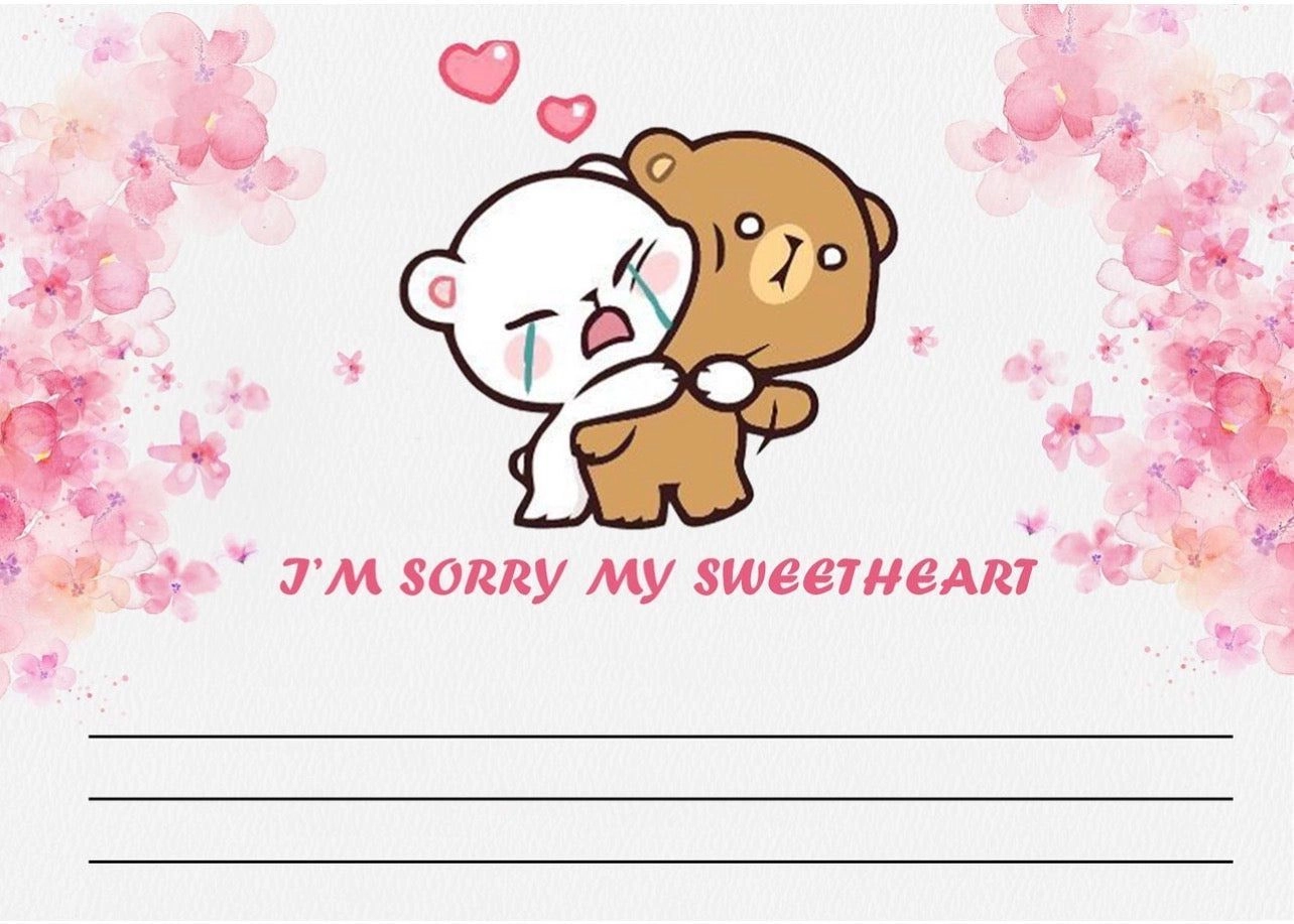 I am sorry my sweetheart sticker