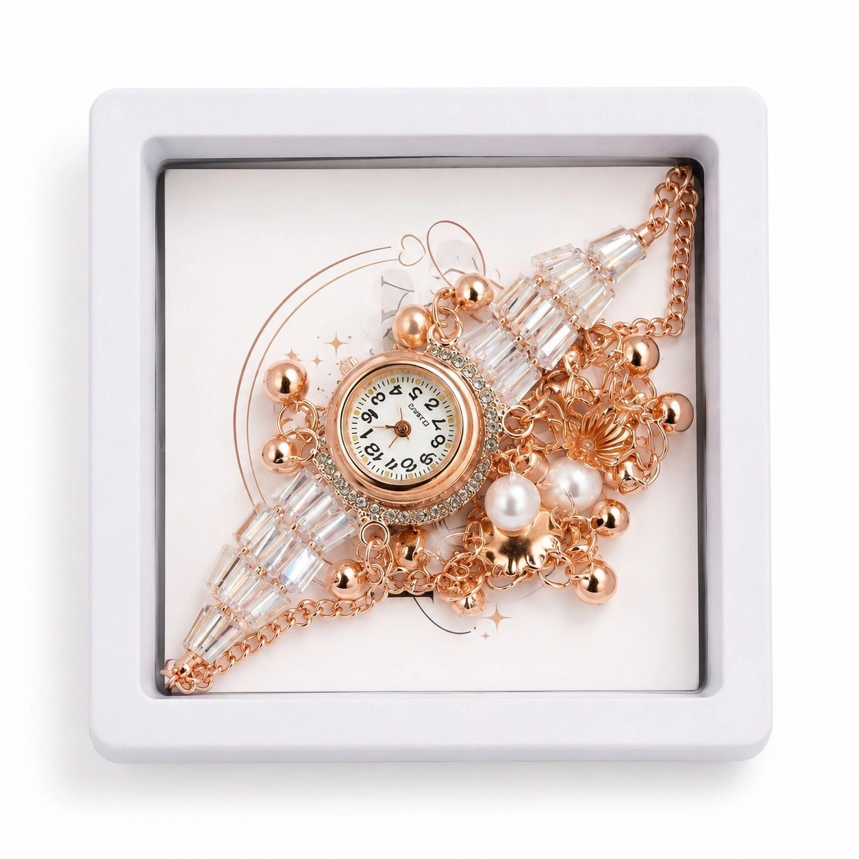 Rose gold Kashmiri watch