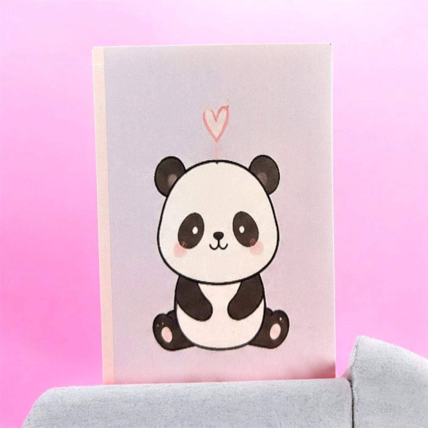 Panda plush card