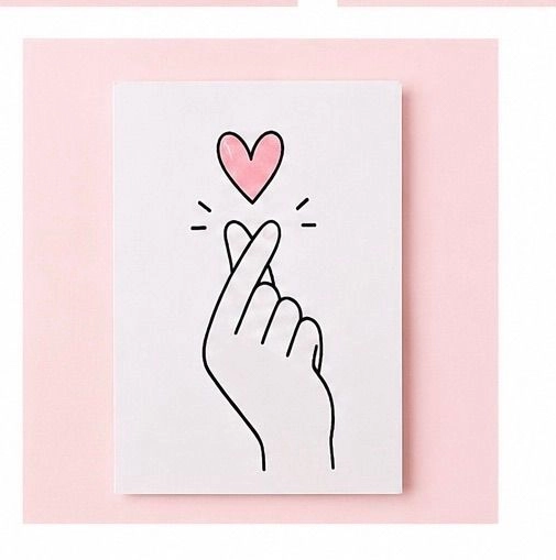 Korean Heart card
