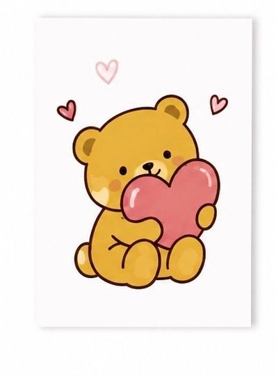 Cute teddy card