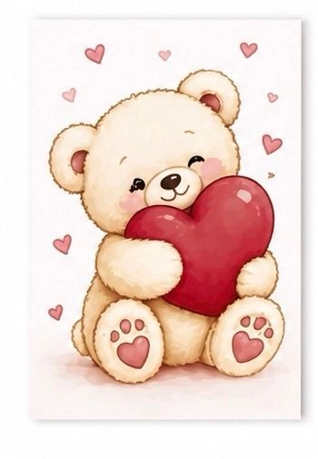 I love you Teddy card