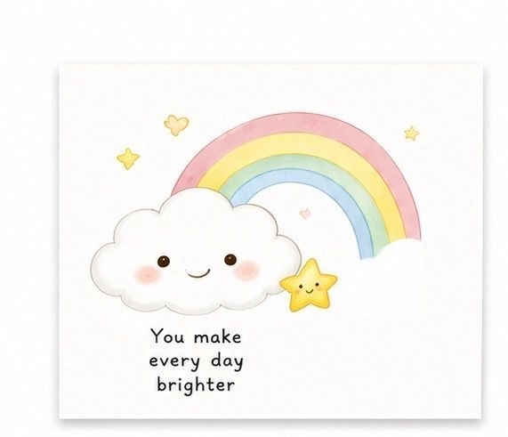 You make everyday brighter card